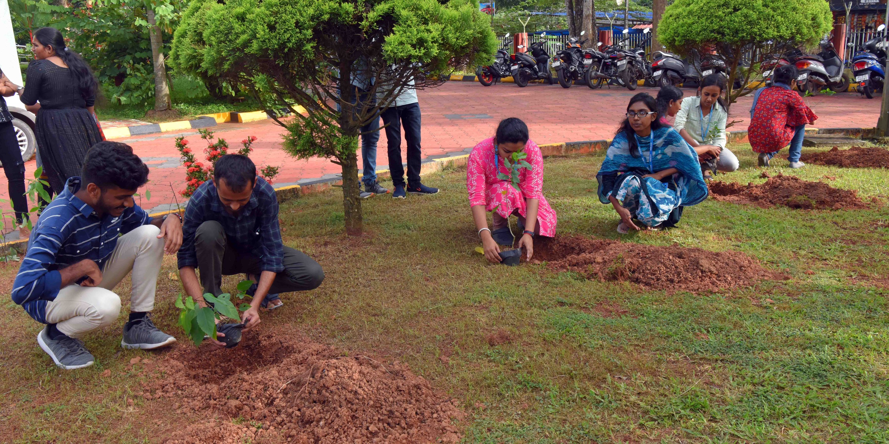 Planting of saplings as part of Eco-Campus Activity at CSIR NIIST – A CSR initiative by TATA ELXSI