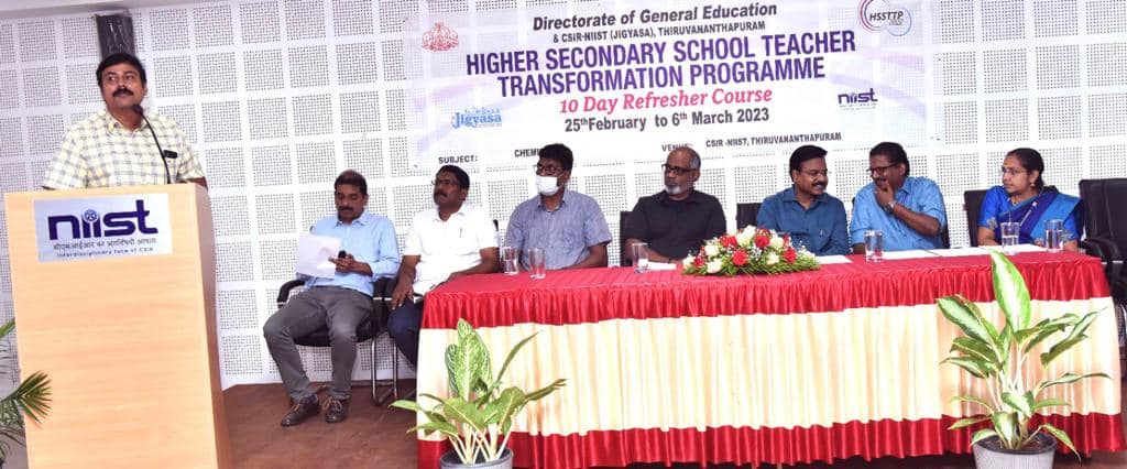 Dr. C Anandharamakrishnan, Director, CSIR-NIIST inaugurated the 10 day Higher Secondary School Teacher Transformation Program (HSSTPP 2022-2023: Chemistry) on 25 th February 2023