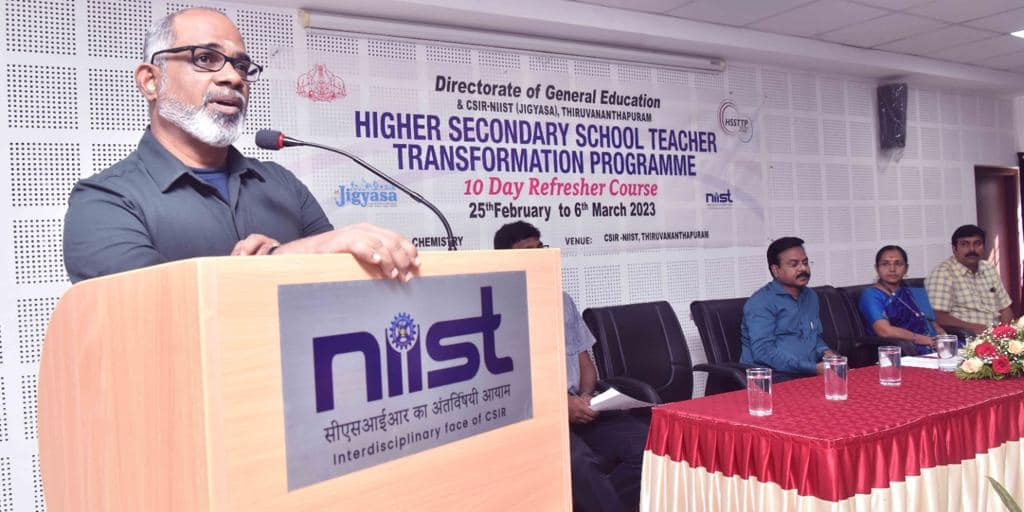 Dr. C Anandharamakrishnan, Director, CSIR-NIIST inaugurated the 10 day Higher Secondary School Teacher Transformation Program (HSSTPP 2022-2023: Chemistry) on 25 th February 2023