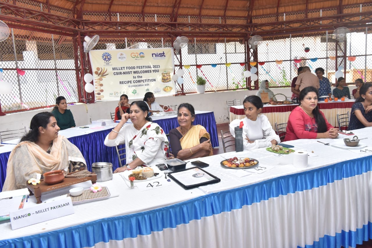 Screening of recipe competition to be held at CSIR-NIIST as part of the Millet Festival on the sidelines of the upcoming One Week One Lab program was held at CSIR NIIST